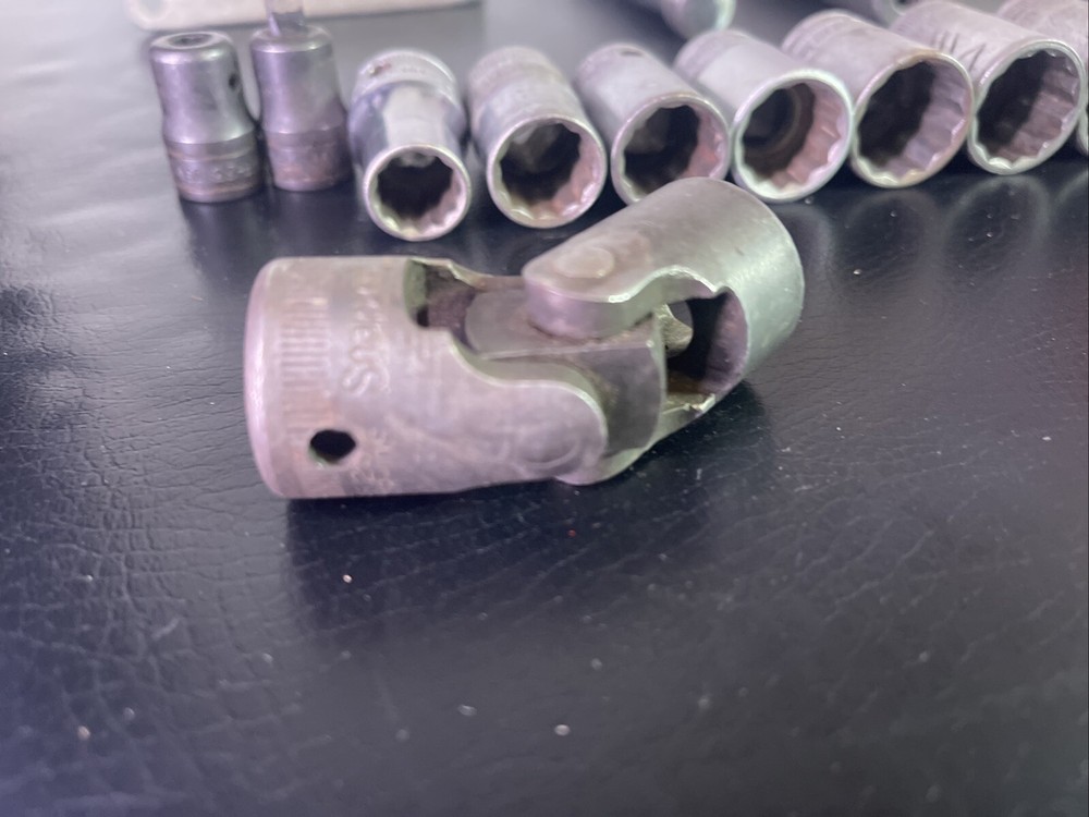 Vintage Snap On Tool Box With Misc. 20 Pc. Socket Tool Set