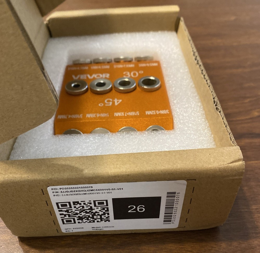 Drill Guide 30/45/90 Degree Angle 4 Sizes Portable Precision Drilling Guide Jig