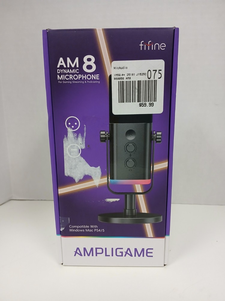 FIFINE AM8 Dynamic Microphone for Streaming Podcast PC Gaming PS4/5