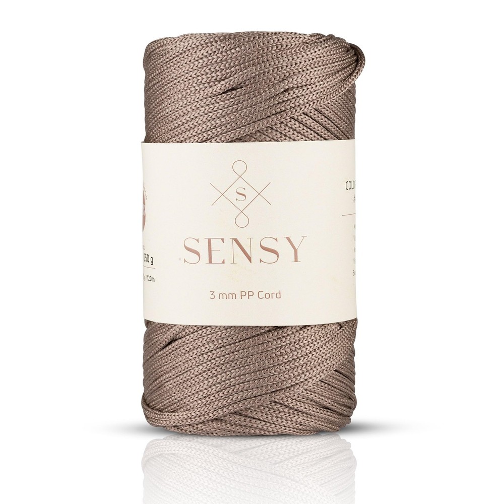 Mink Sensy Polyester Rope, 3mm, 131 Yards, Polypropylene, Macrame, Crochet