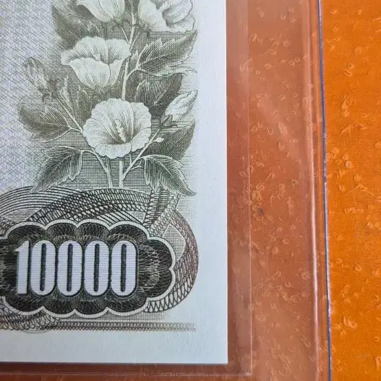1st Grade 10,000 Won Note for Grading, Excellent Condition Official