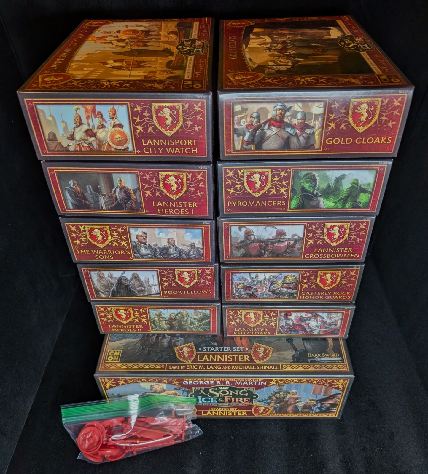 A Song of Ice and Fire/ASOIAF Miniatures Game Lannister Starter + Units + Heroes