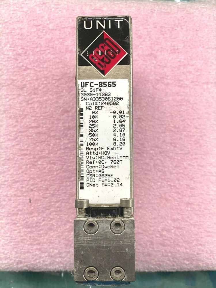 Celerity Unit UFC-8565 Mass Flow Controller MFC 3L SiF4