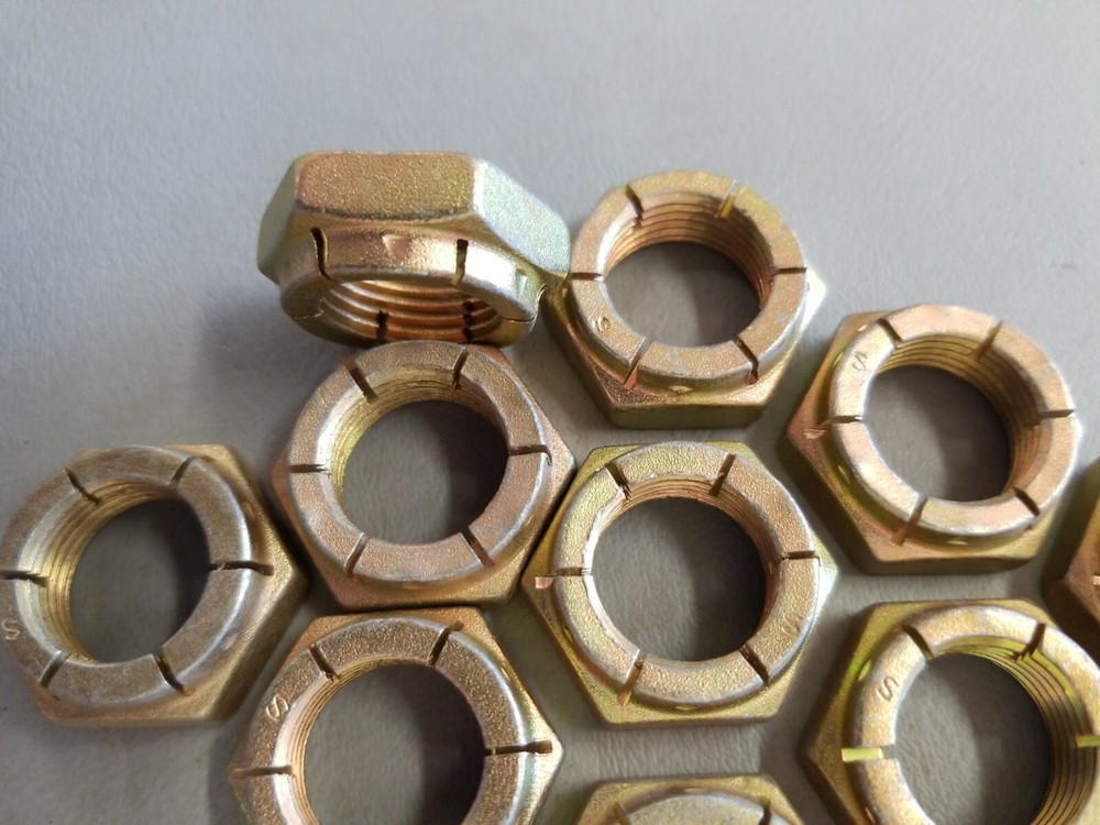 3/4-16 Flex lock nut Grade 8 Yellow Zinc 10pcs