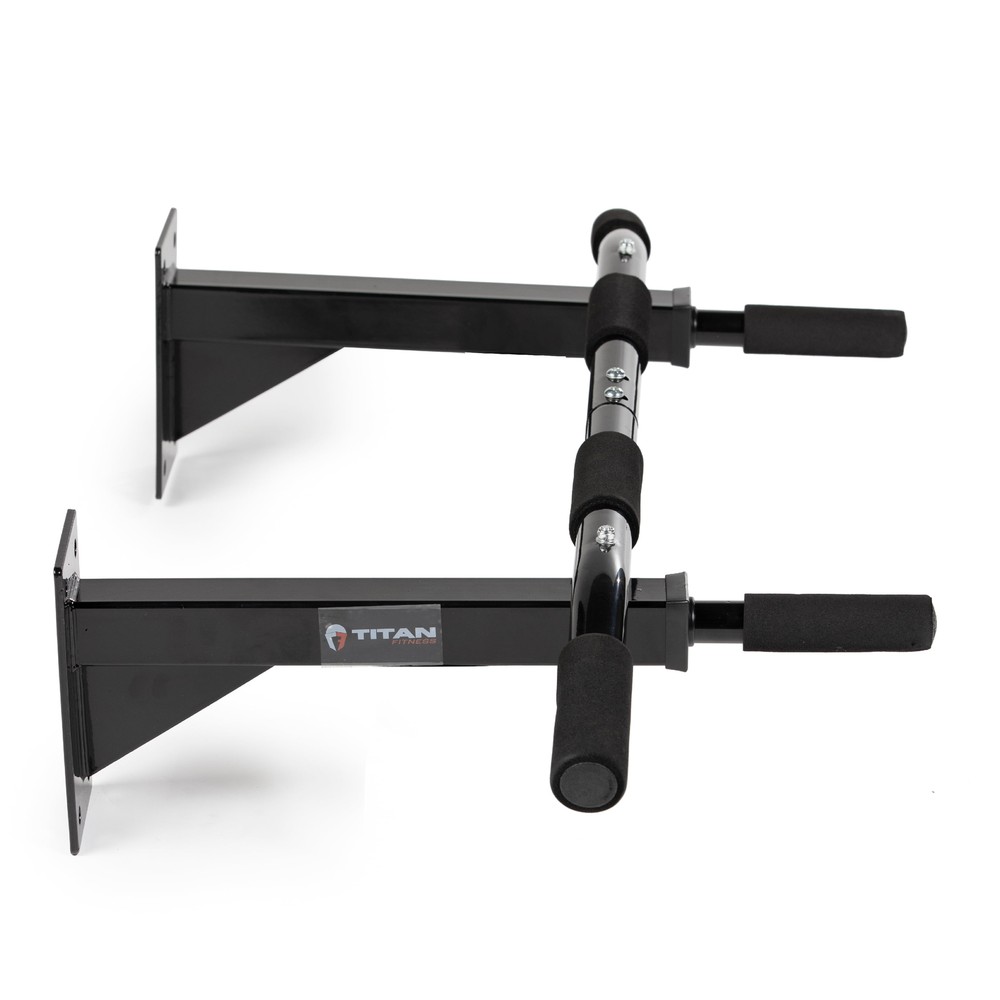 3 Position Wall Mounted Pull-Up Bar, Foam Grip Handles, Rated 250 LB, Multi-Grip