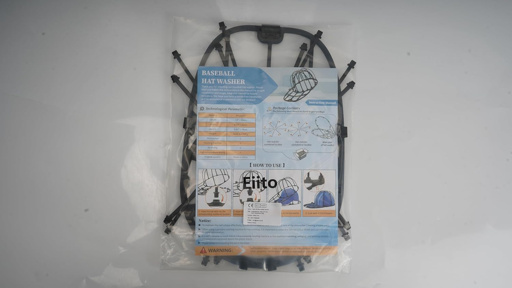 Hat Washer for Washing Machine, 1 Pack Hat Cleaner for Baseball Caps with Frame