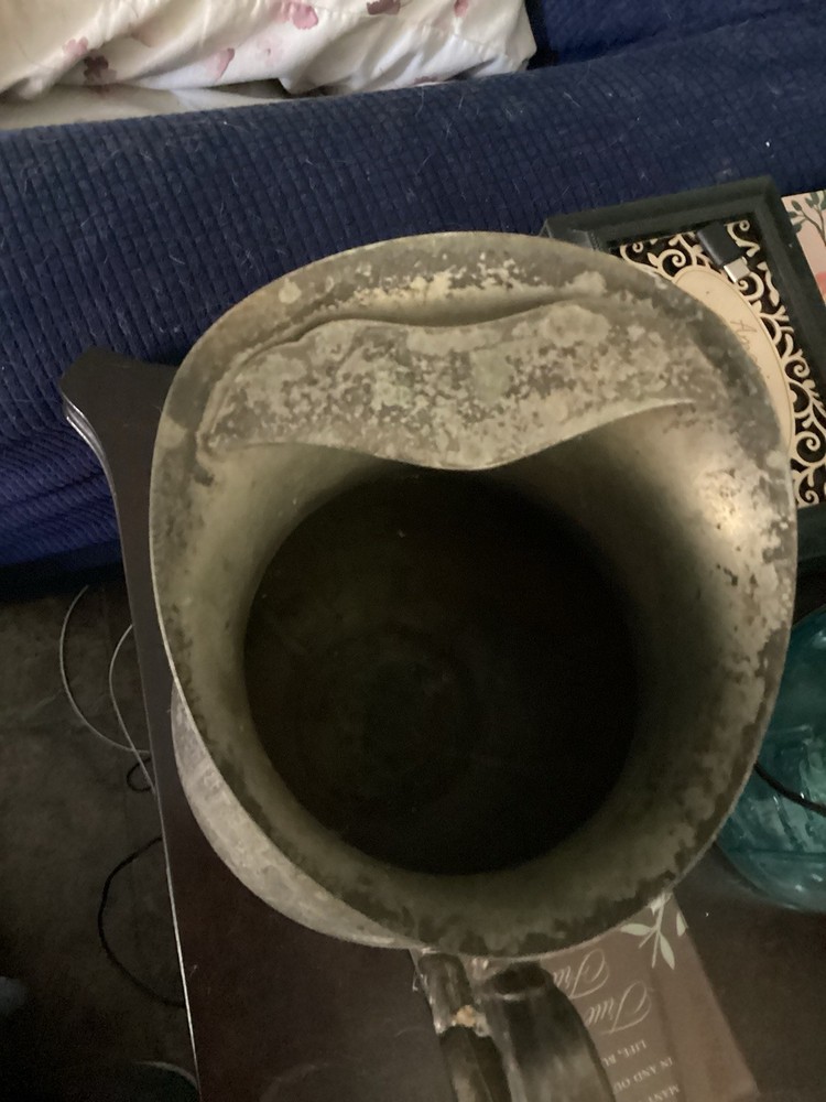 Vintage Antique Silver-Plated Ornate Footed Water Pitcher Jug