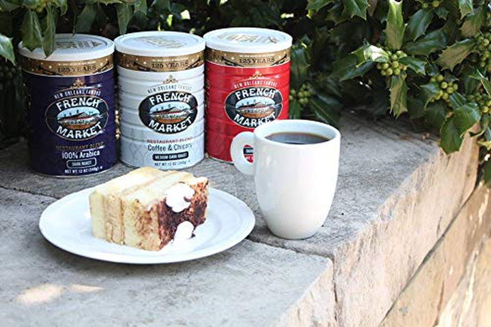 Coffee & Chicory Medium-Dark Roast Ground Coffee 12 oz Can (6 Pack)