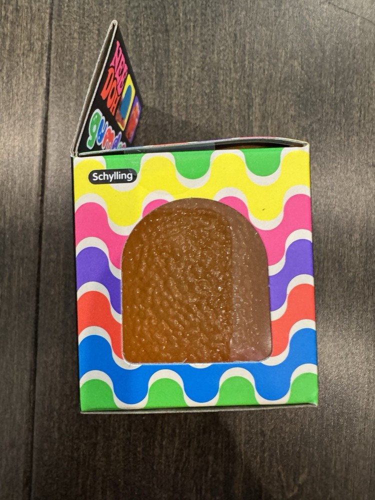 Nee Doh Gumdrop Super Solid Squish Needoh Gum Drop orange RARE ships now easter