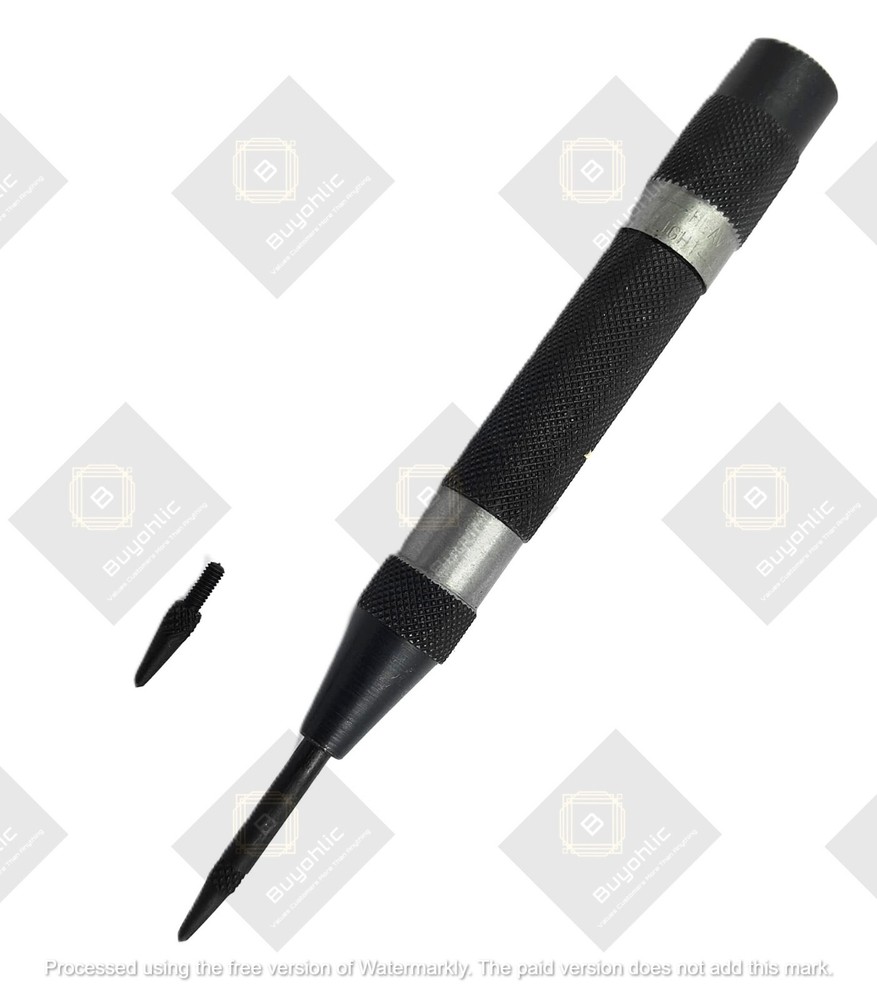 Automatic Center Punch with Extra Replaceable Hardened Steel Tip