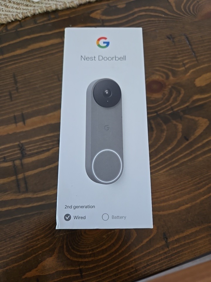 Google Nest Doorbell, Wired - Ash