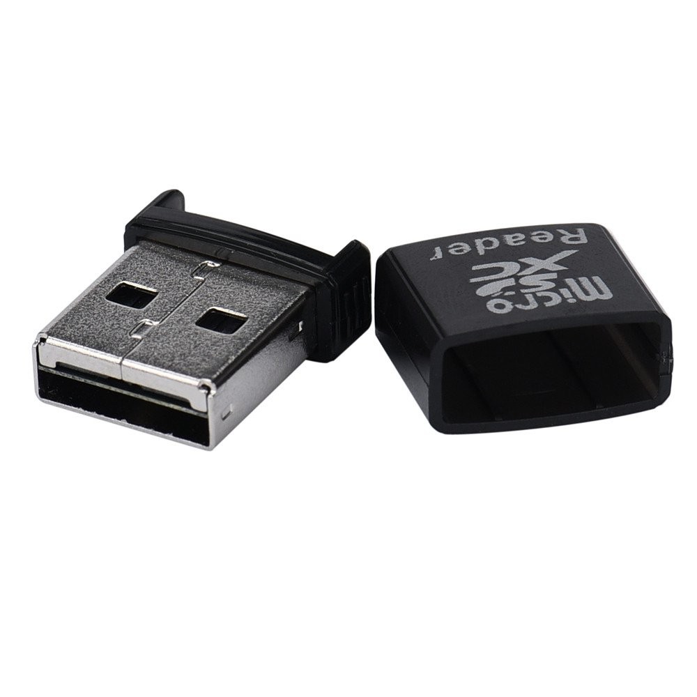 Cotchear MINI Super Speed Micro SD/SDXC TF USB 2.0 Card Reader Adapter Black