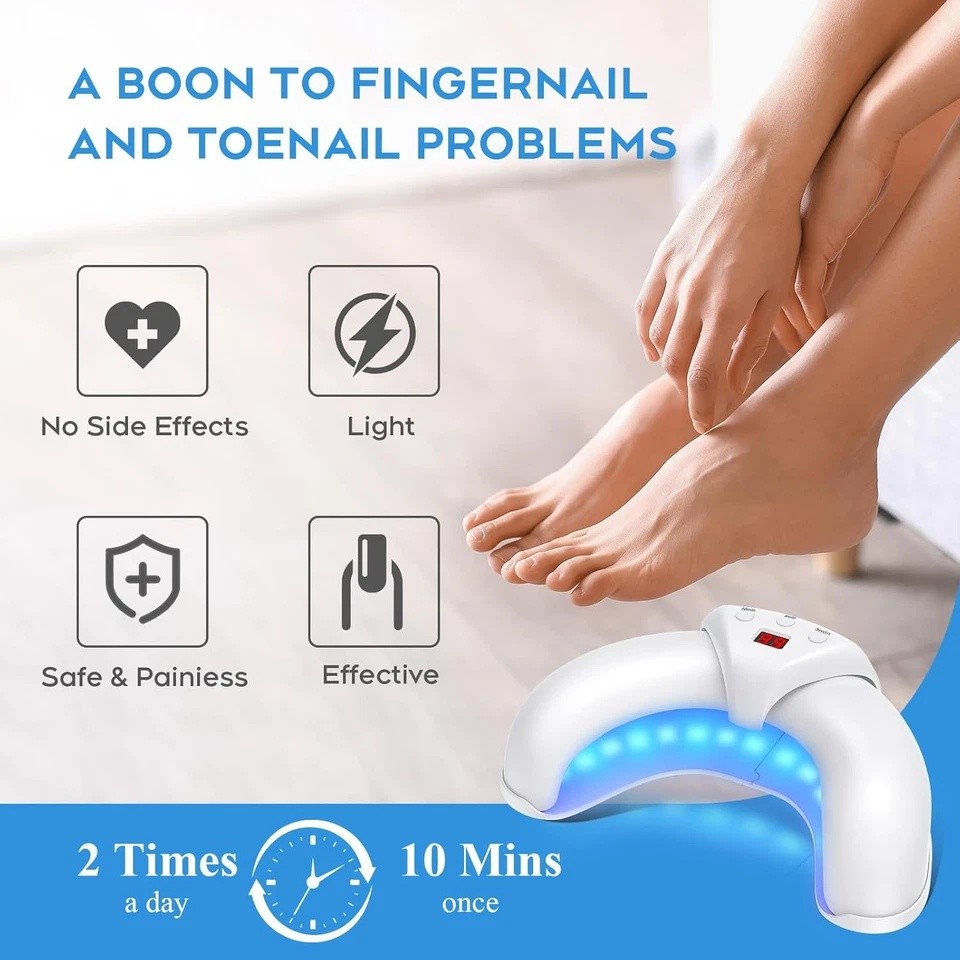 Nail Fungus Laser Nail Fungus Cleaning LED Light Device for Multiple Toenail US