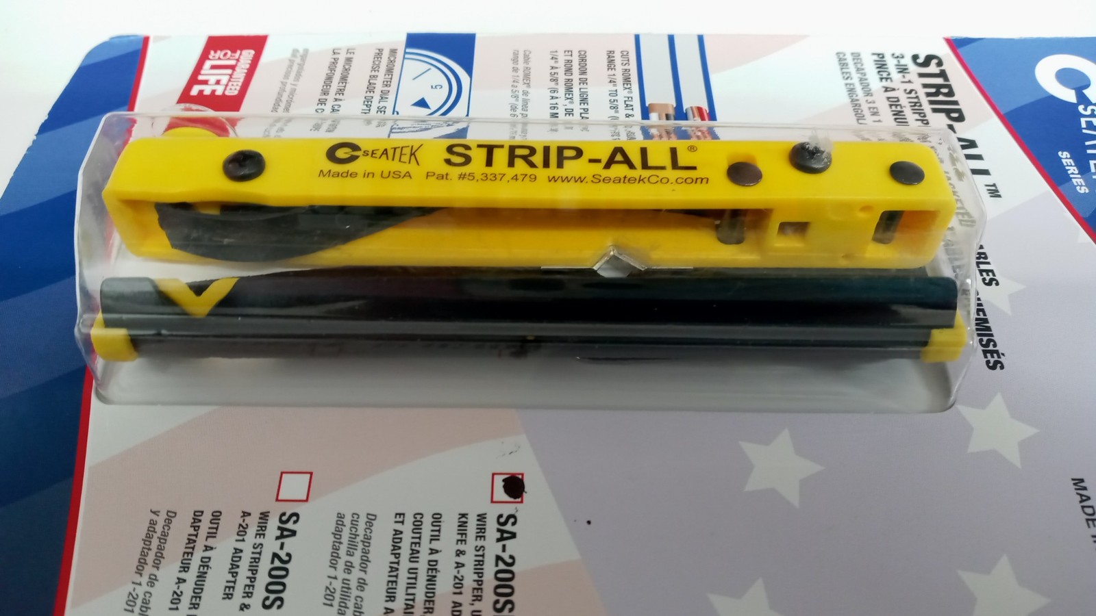 Seatek SA200SK Strip-All Cable & Wire Stripper With Utility Knife USA