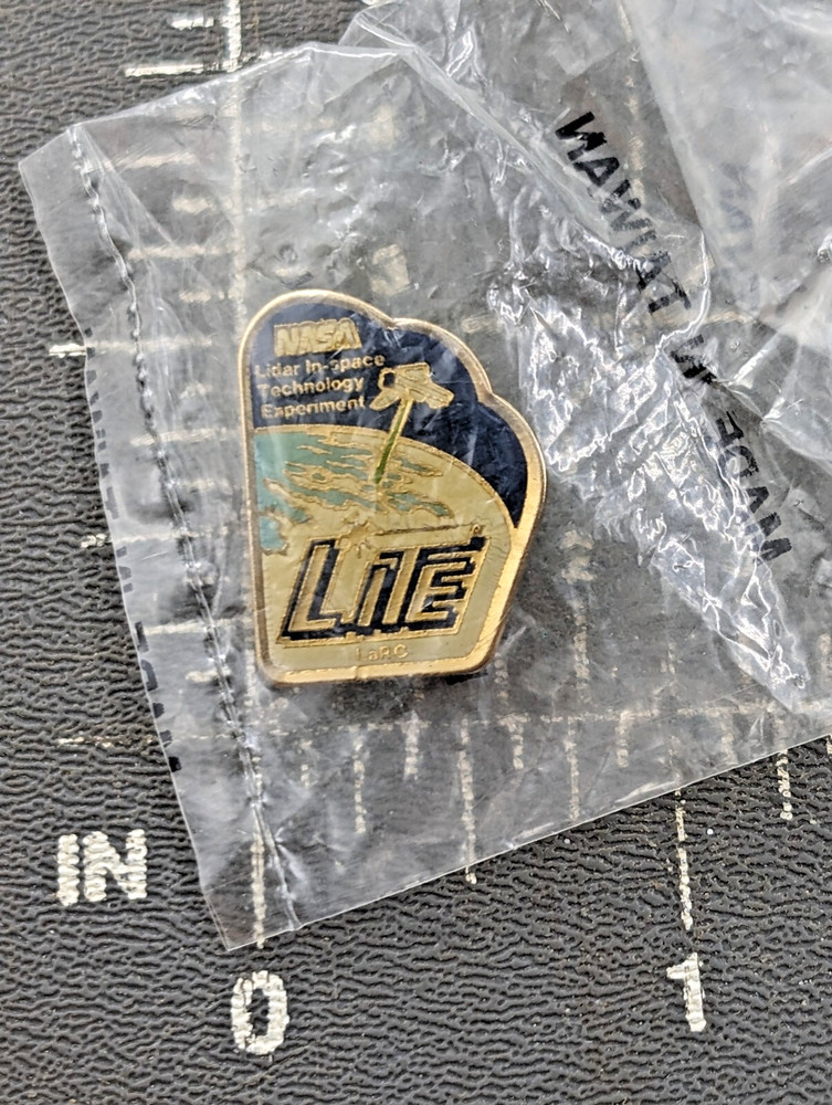 NASA LITE Lidar In Space Technology Experiment LaRC Space Program Pin Satellite
