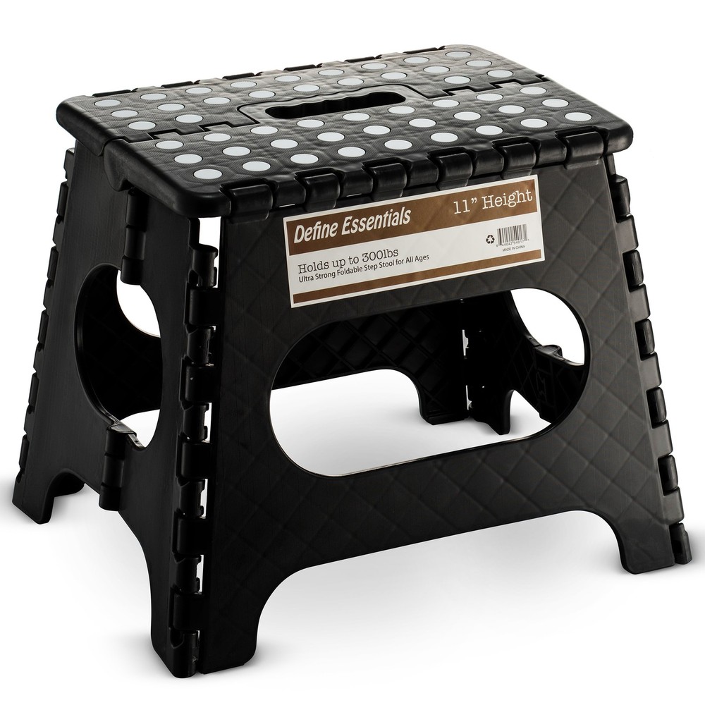 Folding Step Stool - 11" Hight - The Lightweight Step Stool is Sturdy Enough ...