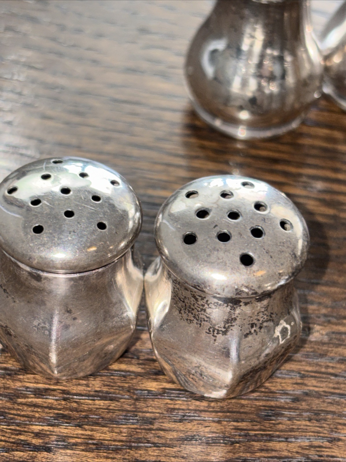 5 Sets of Sterling Silver Salt & Pepper Shakers (10 pc total) All Stamped