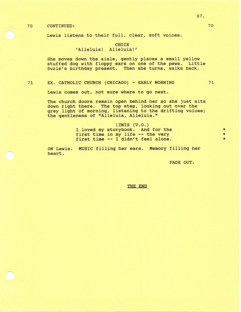 *ER - TAKE THESE BROKEN WINGS (1996) Revised First Draft Script DTD 03/20/96