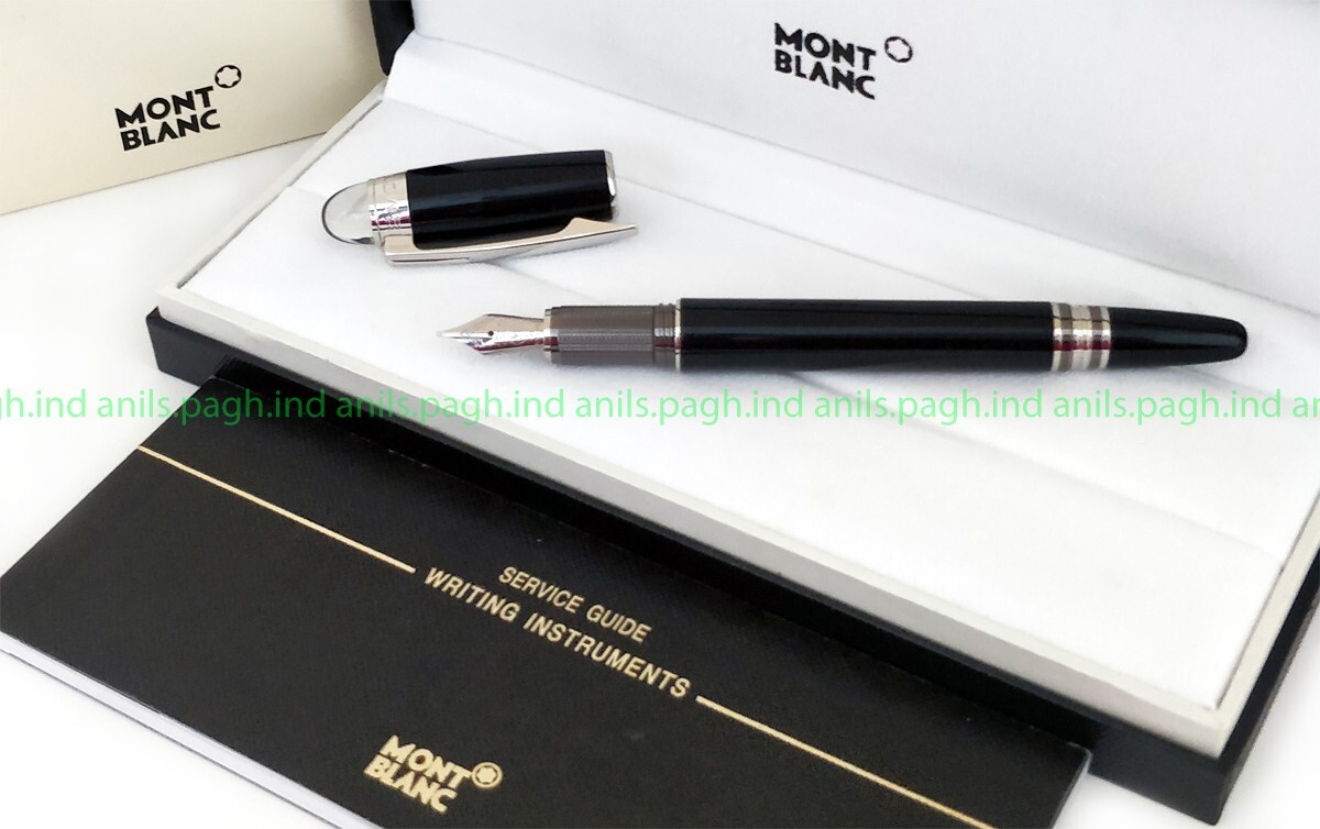 Refurbished# Montblanc Starwalker Resin Fountain Pen, Midnight Black - 105655​