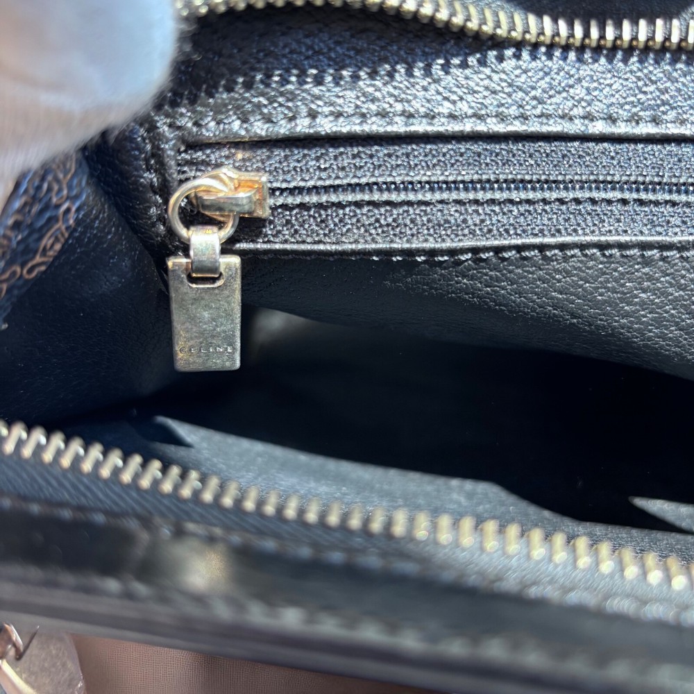 CELINE Clutch Bag Macadam Authentic