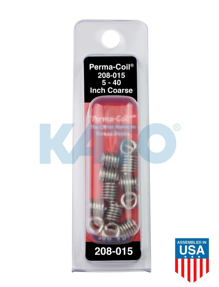 5-40 Thread Repair Pack 12 Inserts Perma-Coil 208-015