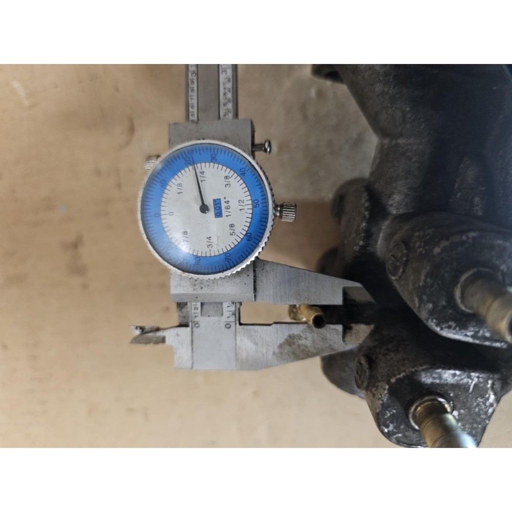 Fuel filter base, 2x 5/16" hose barbs, SAME SIDE (321)
