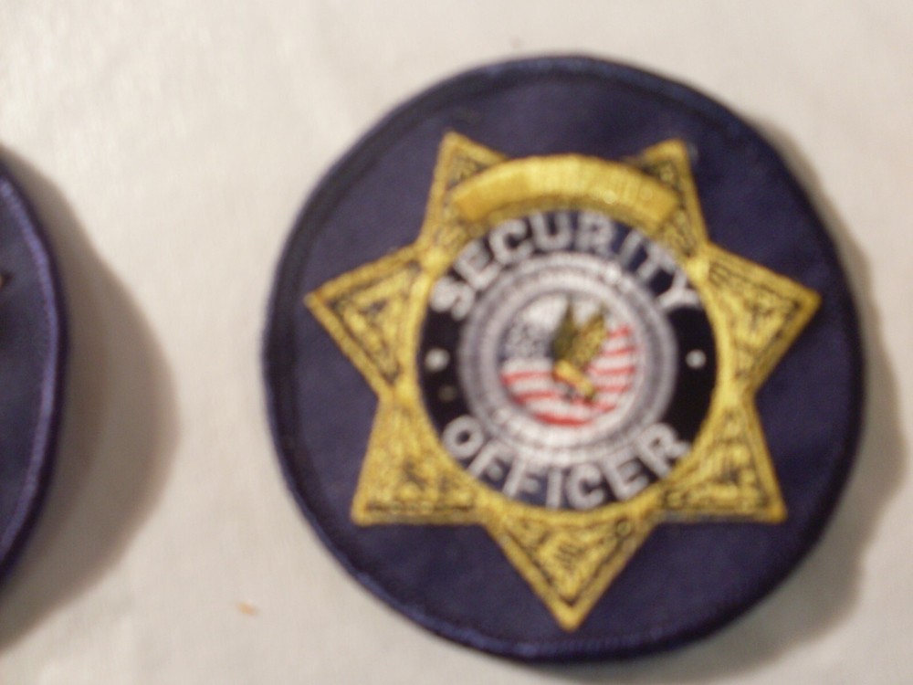 Police Sheriff Security Emblems Patches Embroidered Patch for display only