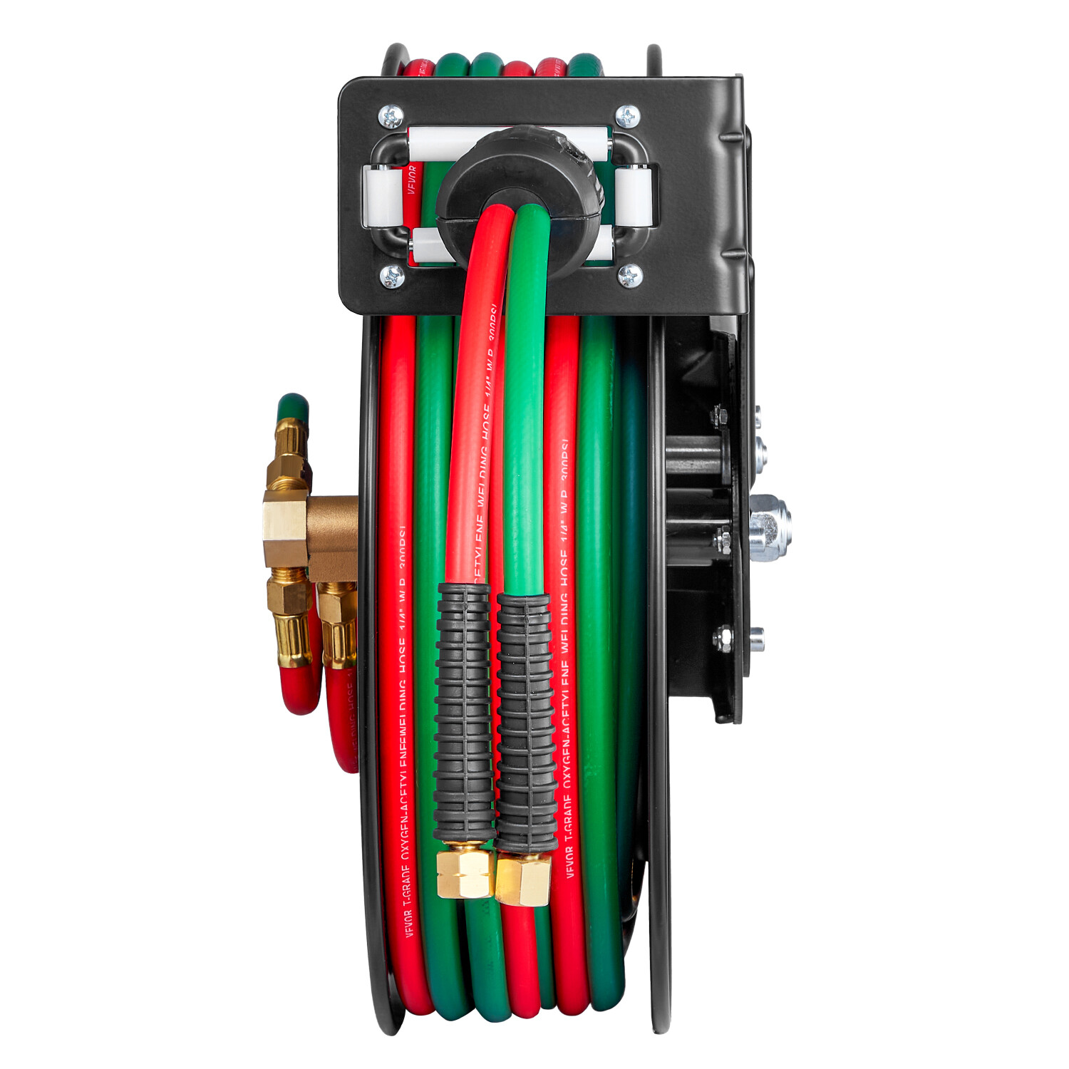 Retractable Welding Hose Reel 1/4 in x 50FT Oxygen Acetylene Rubber Hose R Grade
