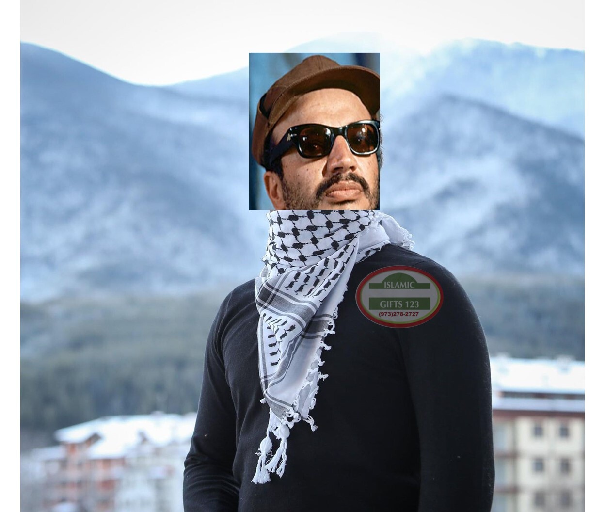 Keffiyeh Arab Scarf Palestine Original Arafat Shemagh Wholesale Woven LRG size