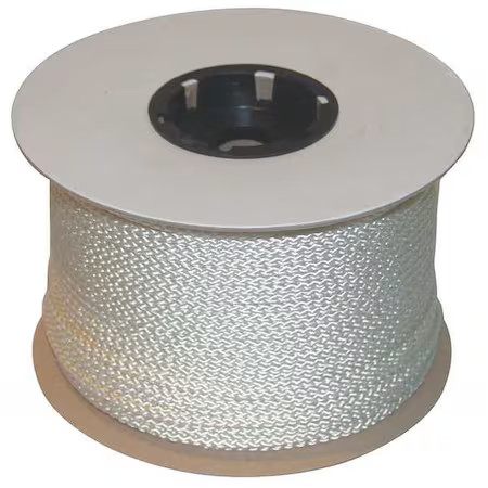 Rope, 600Ft, Wht, Braid, Polystr, P03600-01