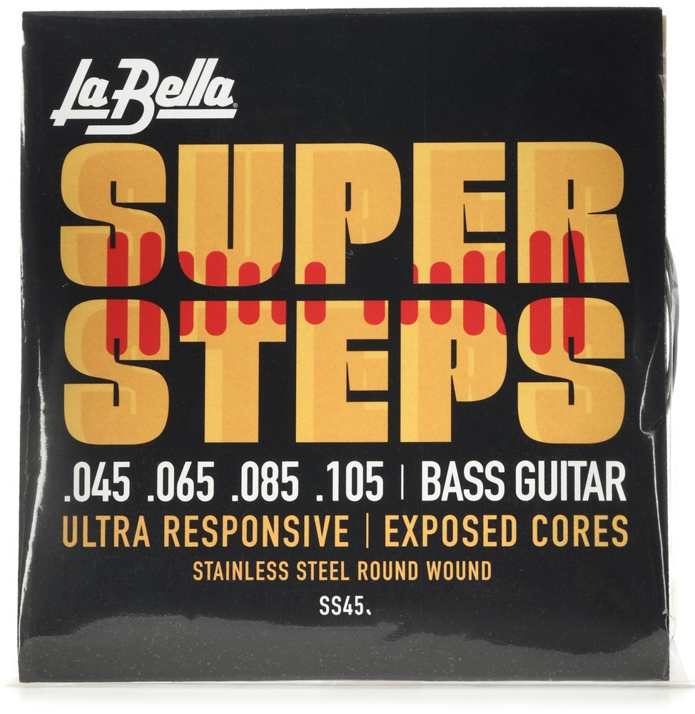 La Bella SS45 Super Steps Standard Bass Strings - 4-string