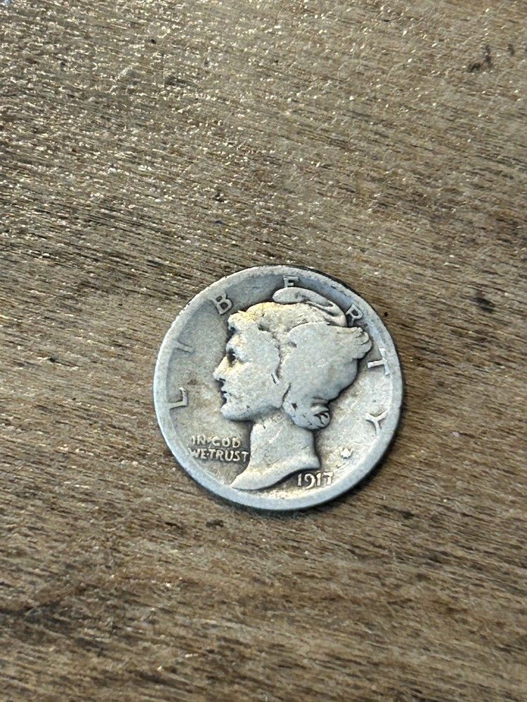 1917 Mercury Dime VG