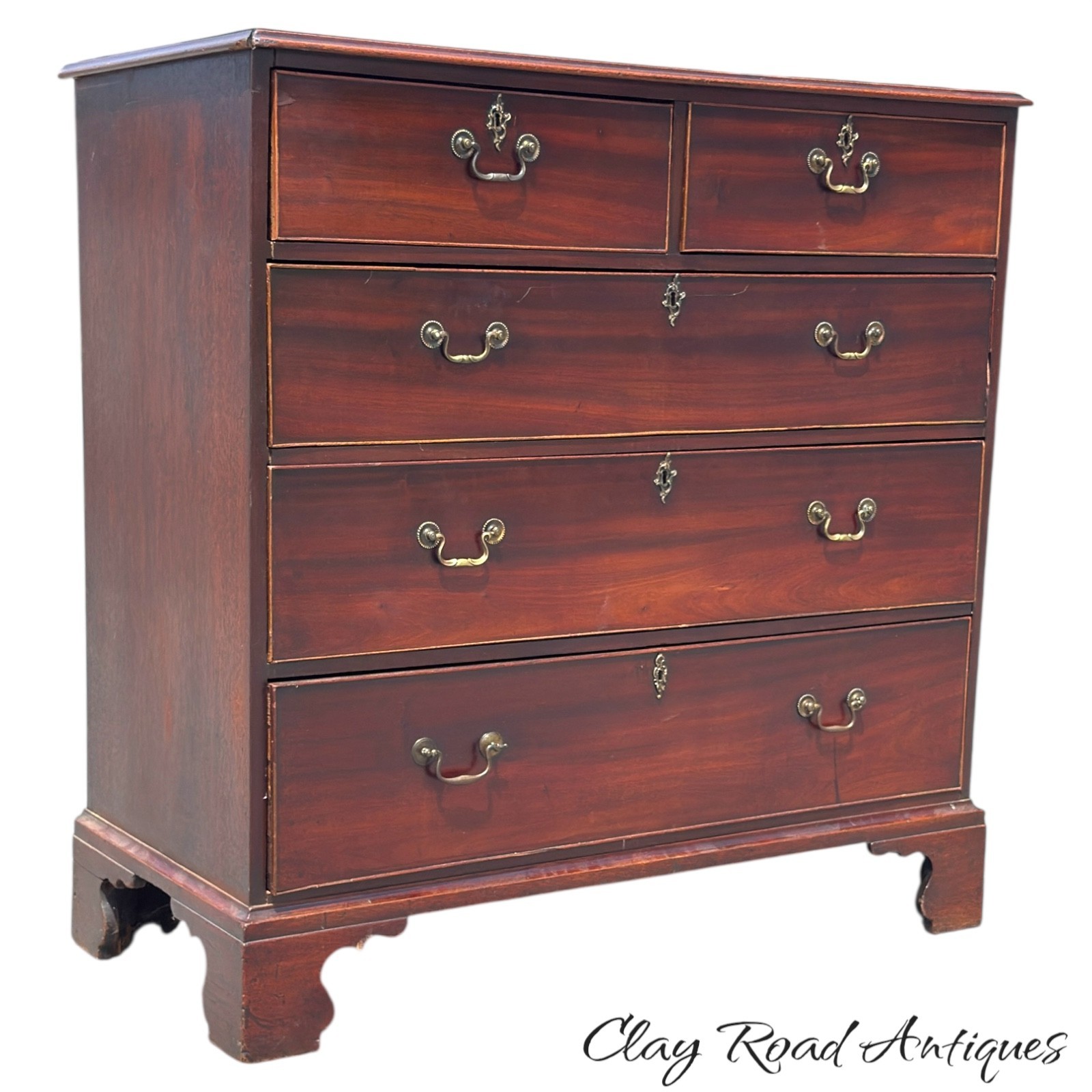 antique Chippendale georgian chest dresser 18th small period mahogany