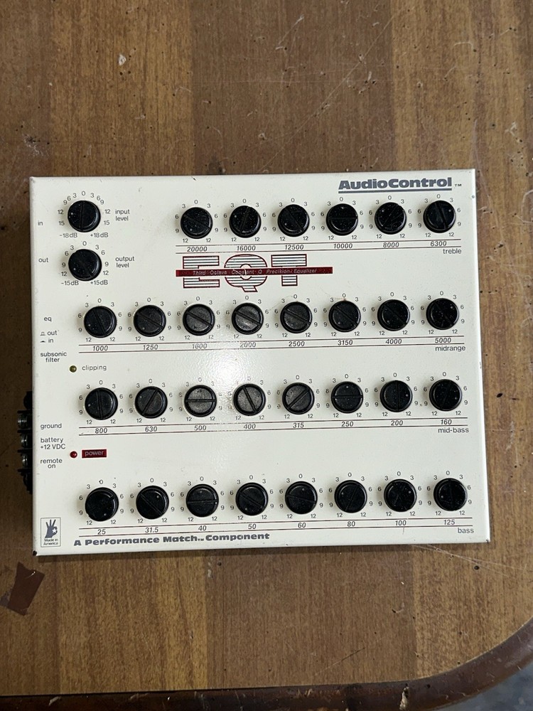 Audio Control EQT Third Octave Precision Equalizer