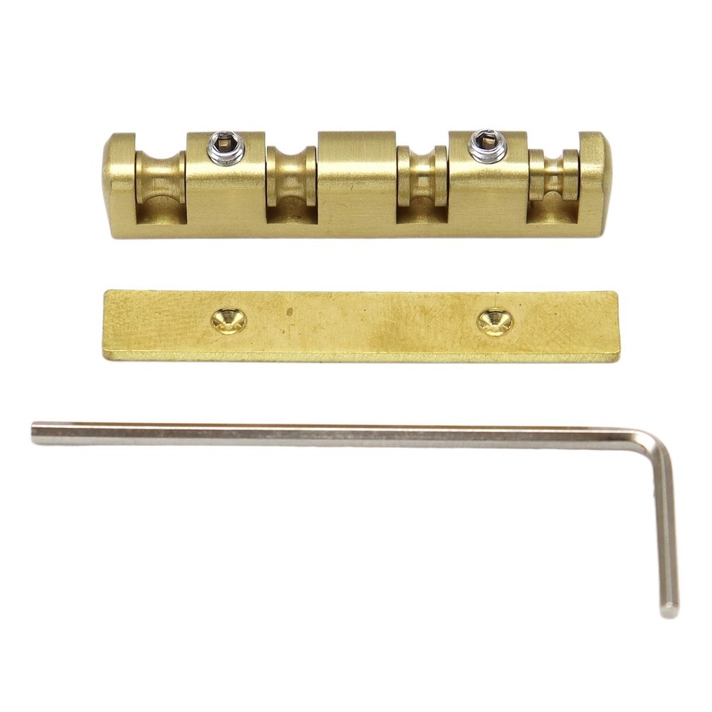 4 String Bass Nut 38mm Split Regulation Adjustable Height Brass Roller Nut