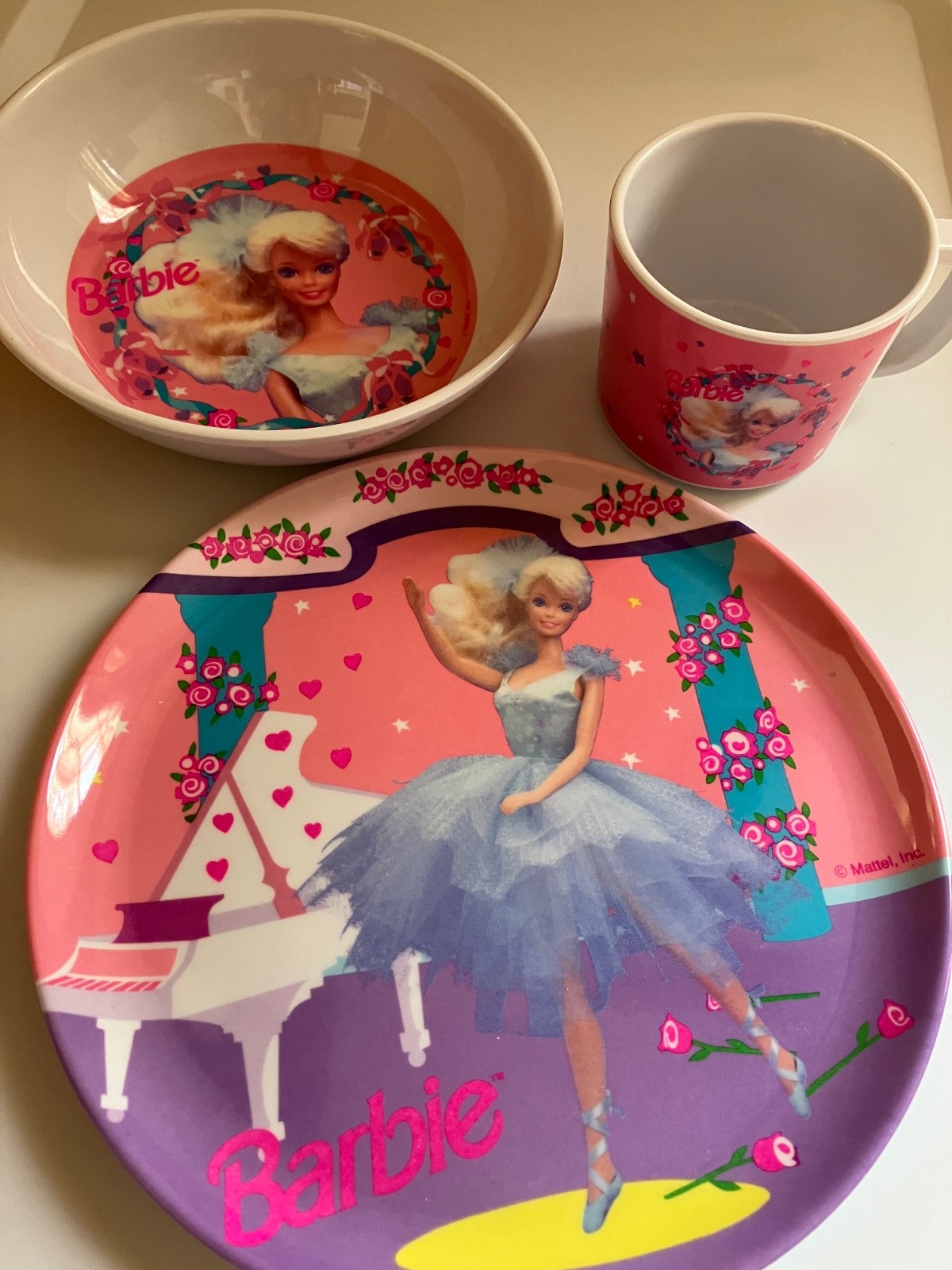 Zak Designs 1991 Barbie Dinnerware Set