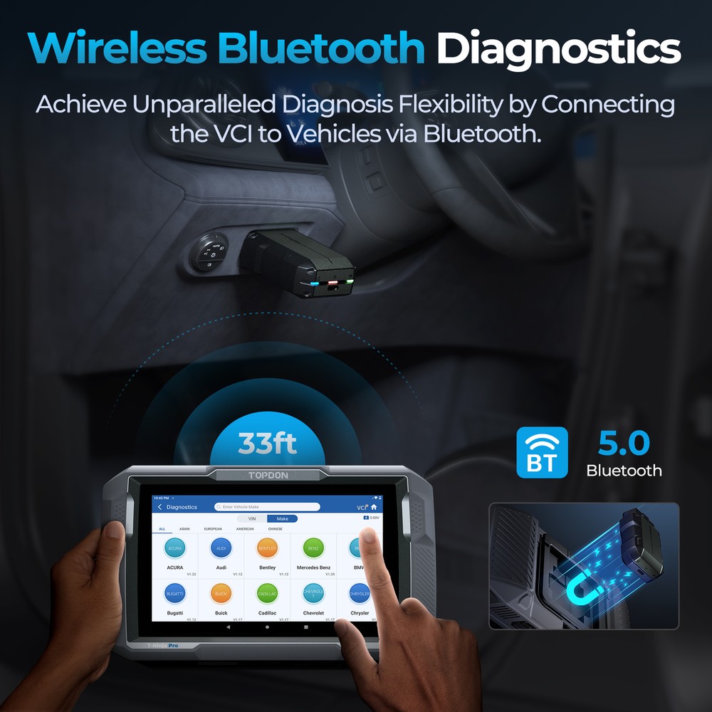 NEW TOPDON Scan Tool AD900 Lite Bidirectional Car Diagnostic Tool OBD2 Scanner