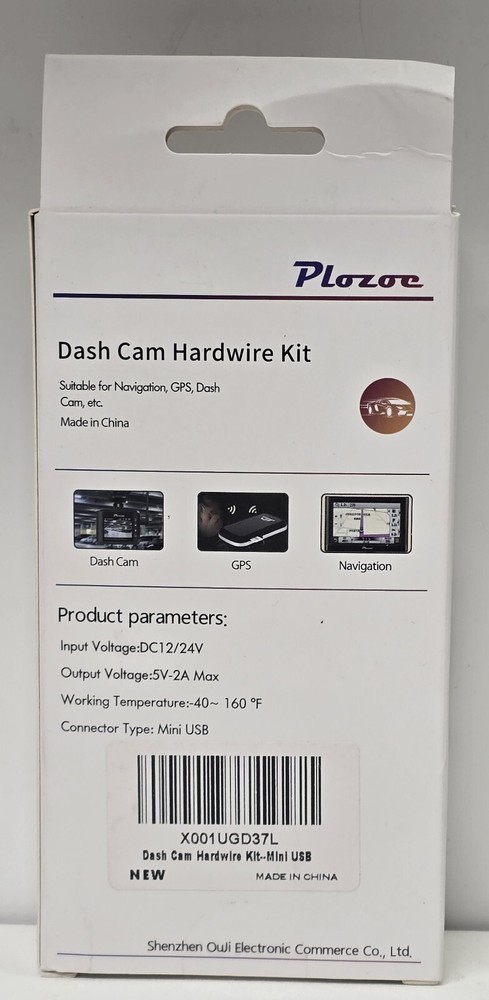 Plozoe Dash Cam Hardware Kit Mini USB