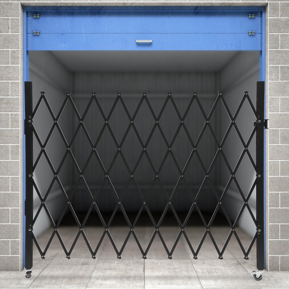 Single Folding Security Gate Flexible Expanding Security Door Barricade Gate