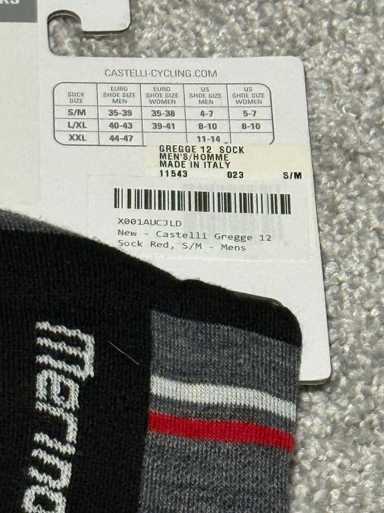 Castelli Cycling Socks George 12 Socks Small/Medium