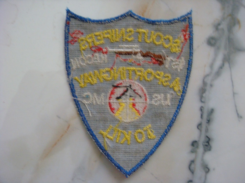 USMC 1st RECON SCOUT SNIPERS "A SPORTING WAY KILL" , VIETNAM WAR PATCH