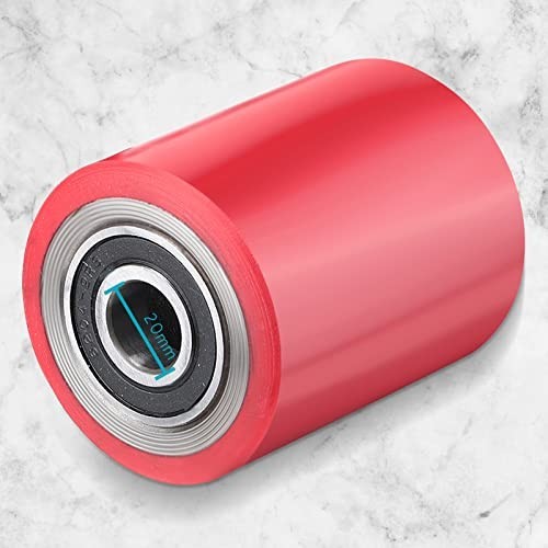 12 Pcs Pallet Jack Load Wheels Set with Bearings, Axles & Entry Exit Rollers - R