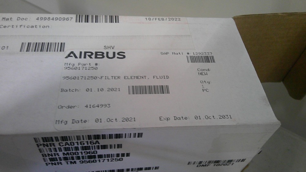 CA01616A AIRBUS engine fuel filter element