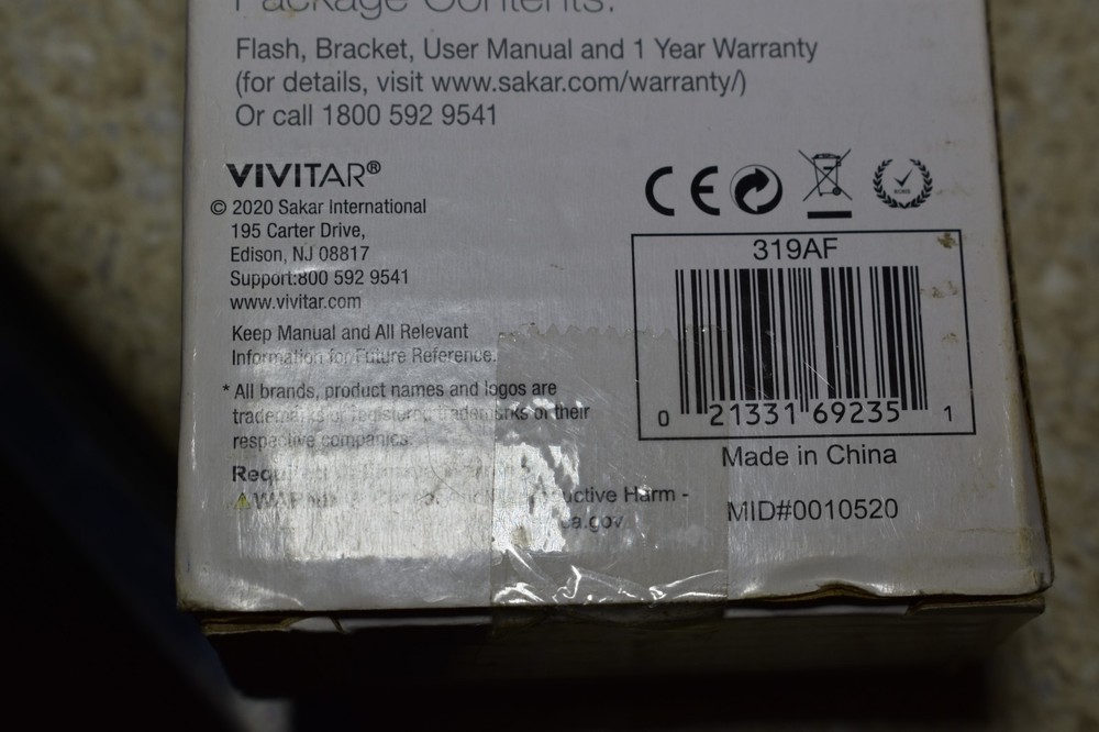 NEW Digital Concepts Digital Compact Design Slave Camera Video Flash 319AF