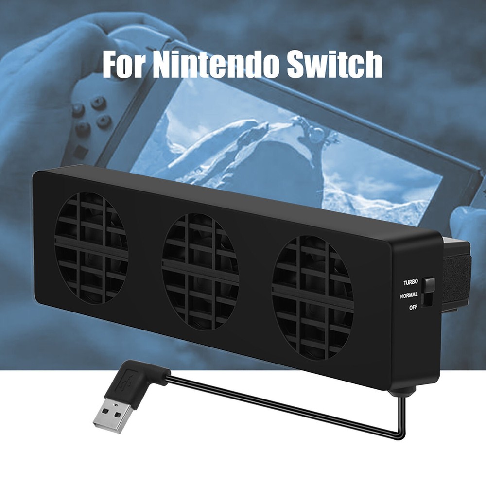 USB Cooling Fan Base Stand Dock Cooler Holder Bracket for Nintendo Switch NS