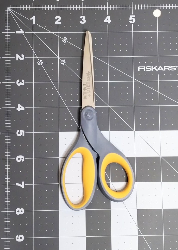 Westcott 7" Titanium Bonded Soft Grip Scissors Color: Grey