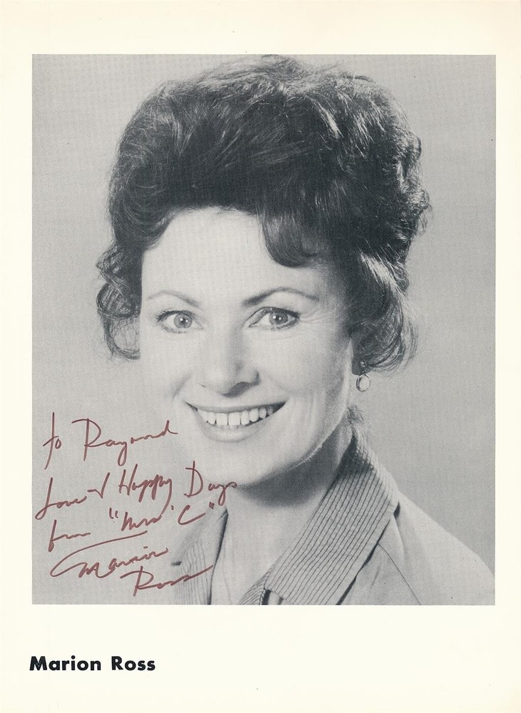 Marion Ross- Signed B&W Photograph