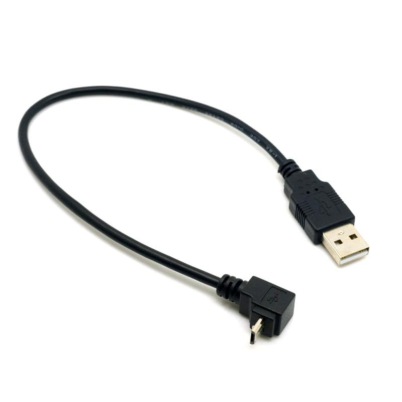 UP Down Angled 90 Degree Micro USB 2.0 Type 5Pin to USB 2.0 Type-A Data Char...