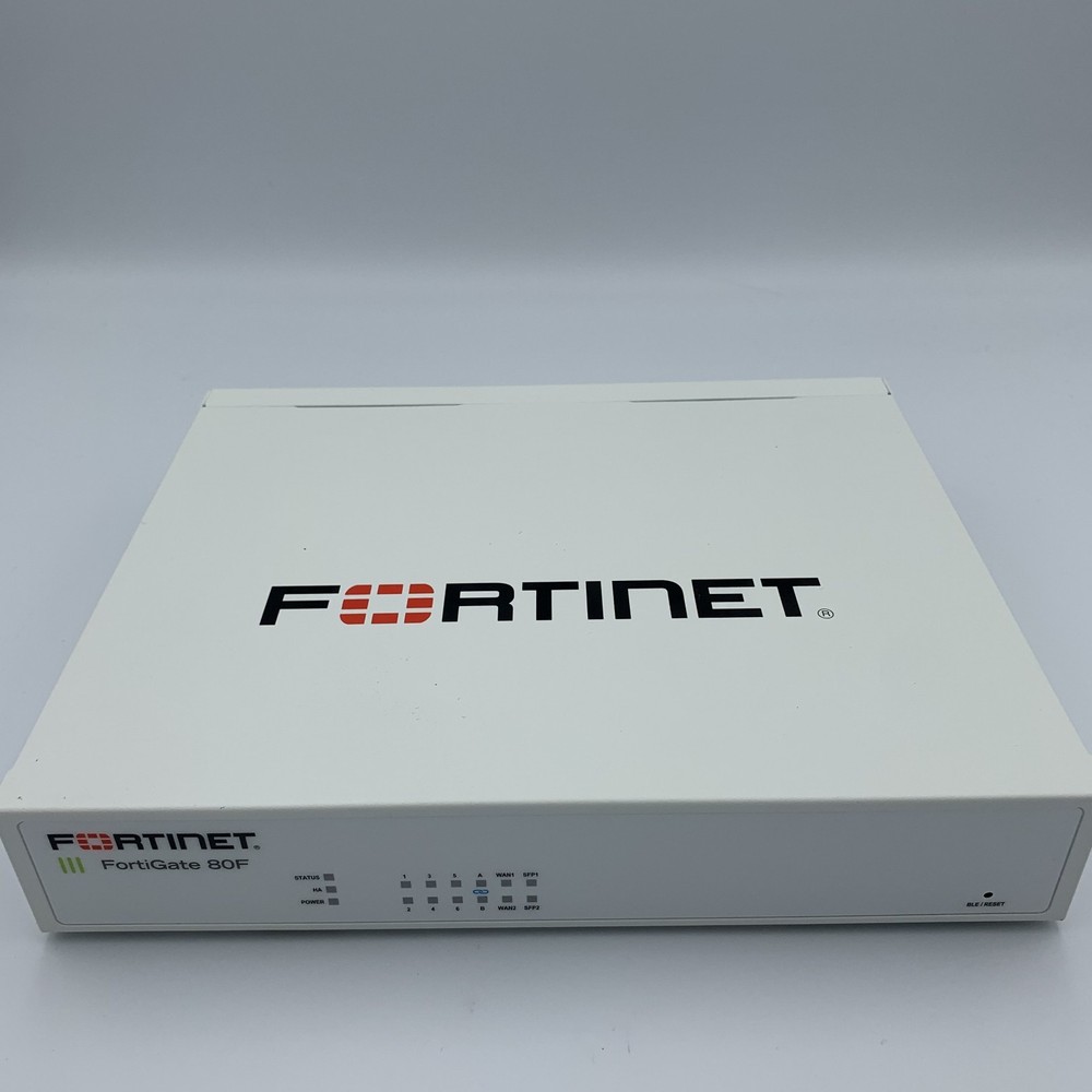 Fortinet Fortigate 80F Network Security Firewall Initialized FG-80F w/Adapter JP