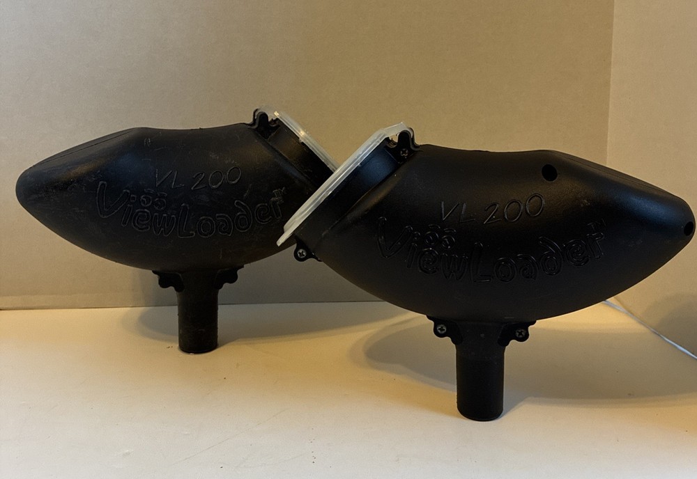 2 Viewloader View Loader VL200  Paintball Hopper Loader FlipTop Paintball